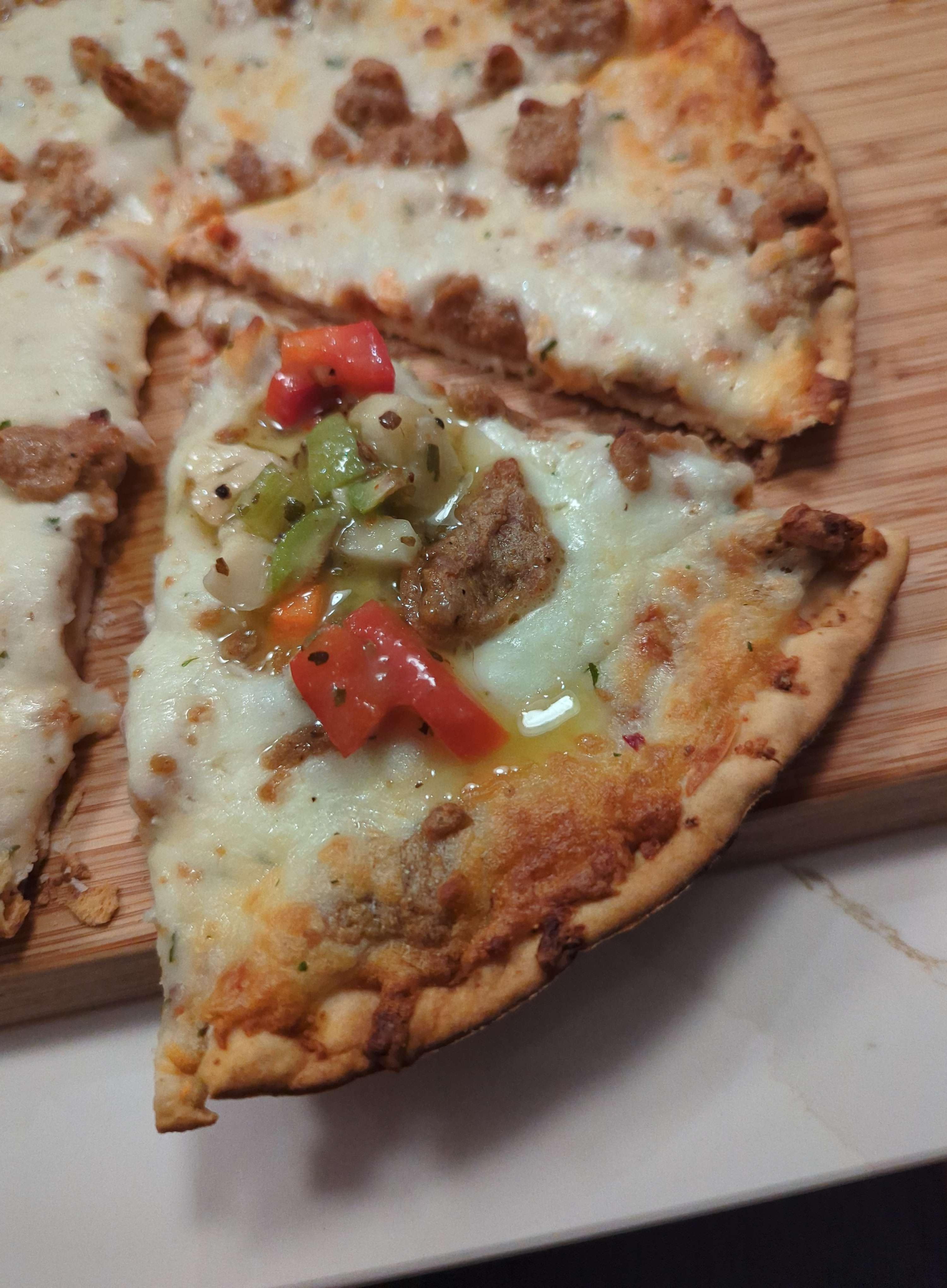 Pizza with homemade giardiniera