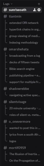 The Syllabus logs screenshot